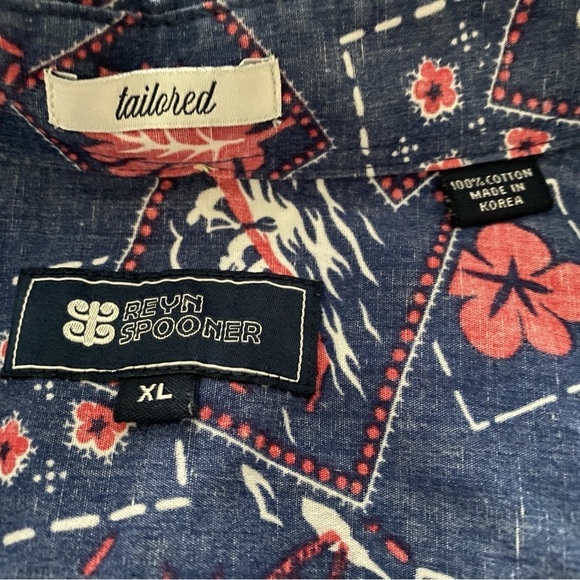 REYN SPOONER Tailored Boy Scouts of America Aloha Hawaiian Shirt Men XL - Picture 5 of 8